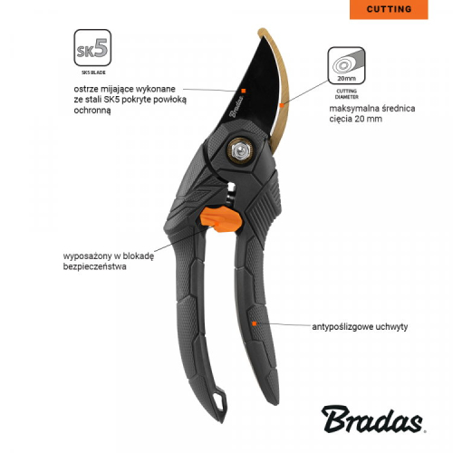 Sekator Bradas KT-V1028 wygląd z zapiskami
